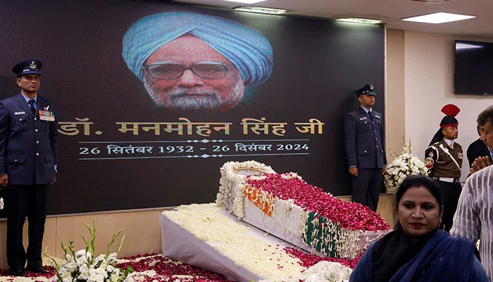 image manmohan funeral