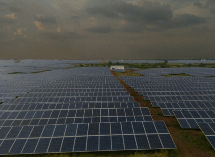 Image: Solar Panels in cloudy weather
